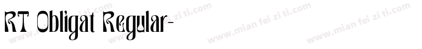 RT Obligat Regular字体转换